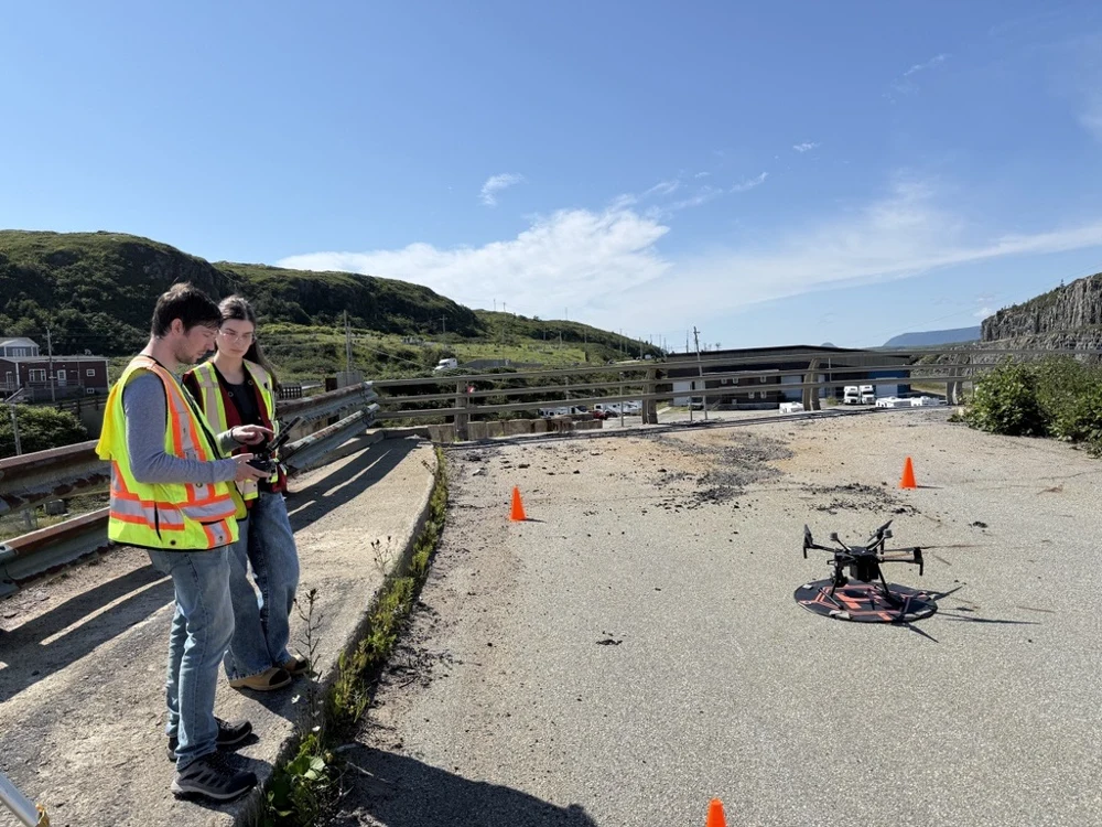 ADC drone operator preparing a drone flight on site
